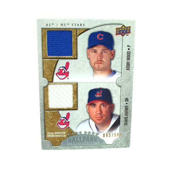 Kerry Wood Travis Hafner #102 Indians 2009 Upper Deck Ballpark Collection 93/500 - Picture 1 of 3